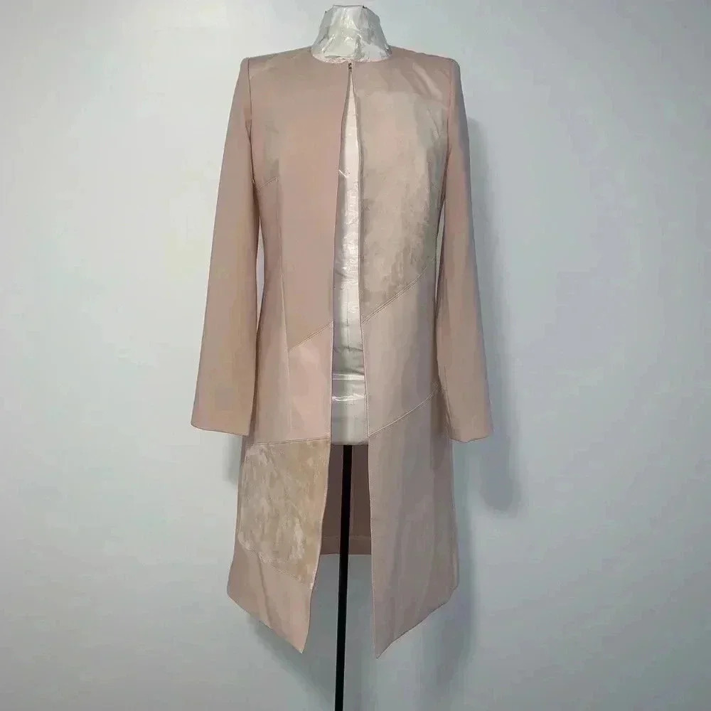 Calvin Klein Faux Suede Open Long Jacket​​